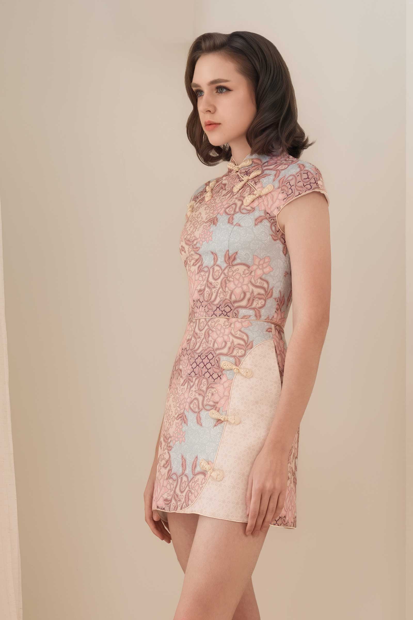 Lotus Qipao Set (Pink)