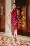 Shu Hua Qipao (Ruby Red)