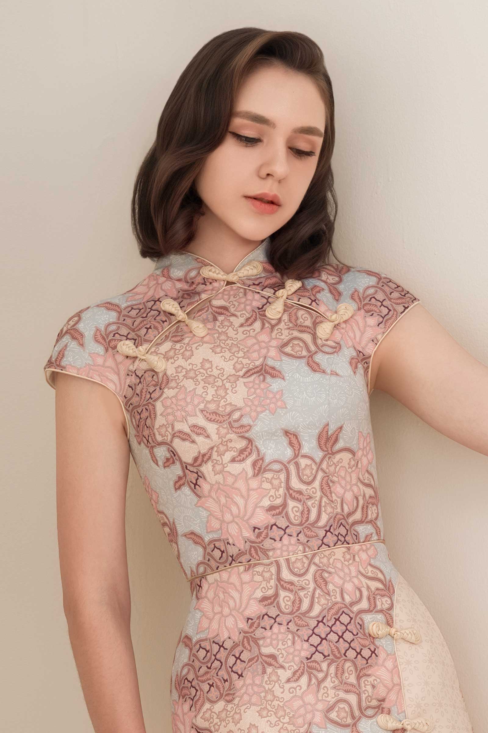 Lotus Qipao Set (Pink)