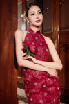 Shu Hua Qipao (Ruby Red)