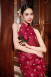 Shu Hua Qipao (Ruby Red)