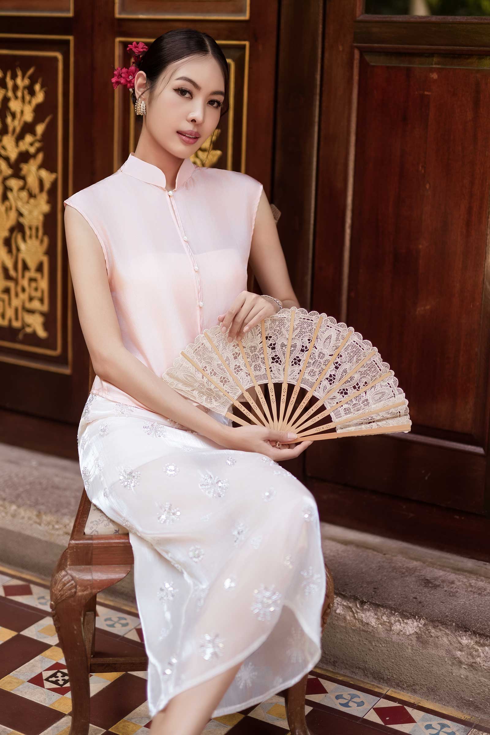 Soralis Silk Qipao Top (Coralise)