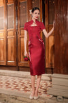 Valene Qipao (Ruby Red)