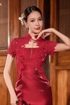 Valene Qipao (Ruby Red)
