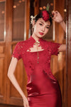 Valene Qipao (Ruby Red)
