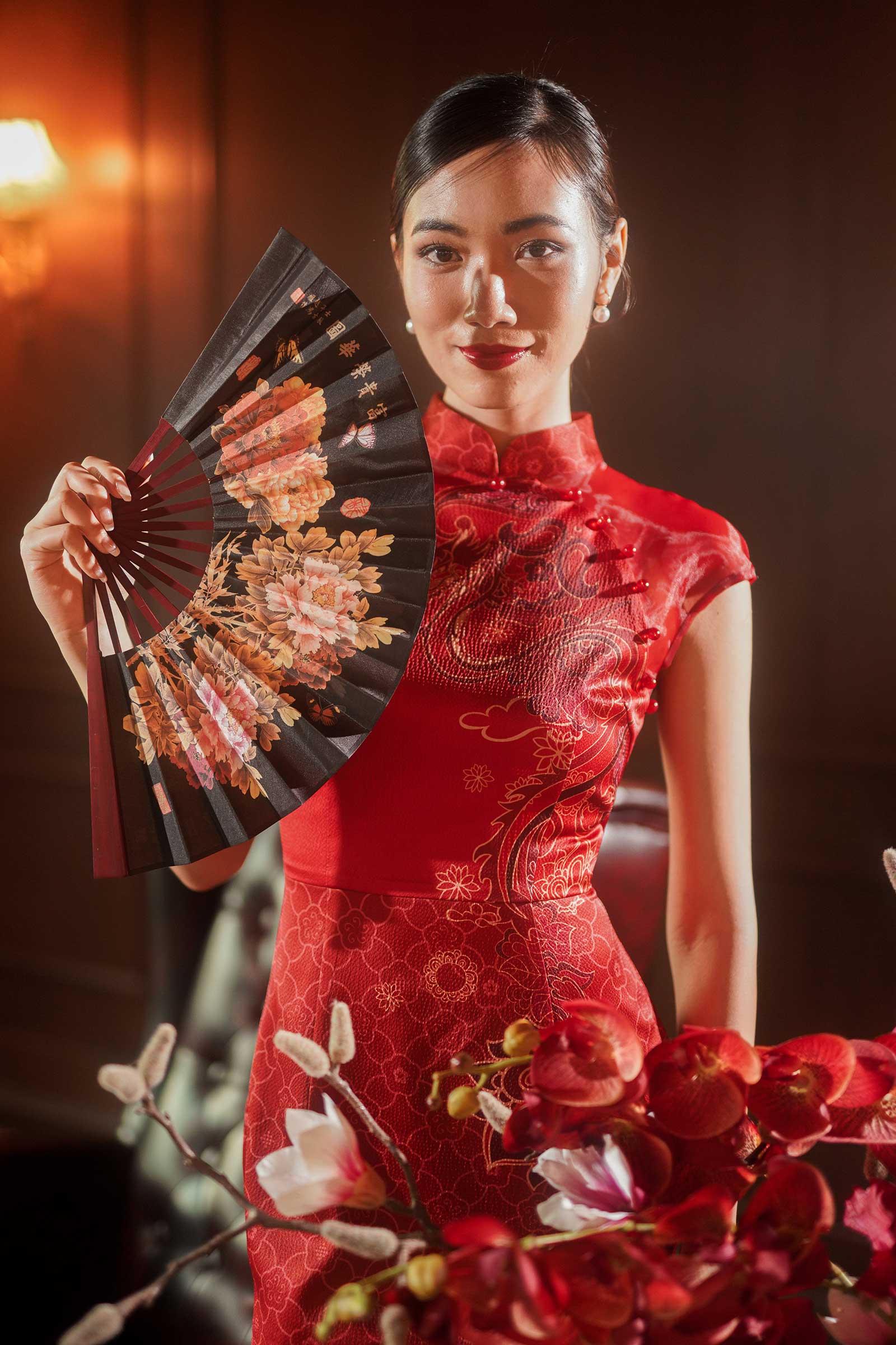 Dozane Dragon Qipao (Red)