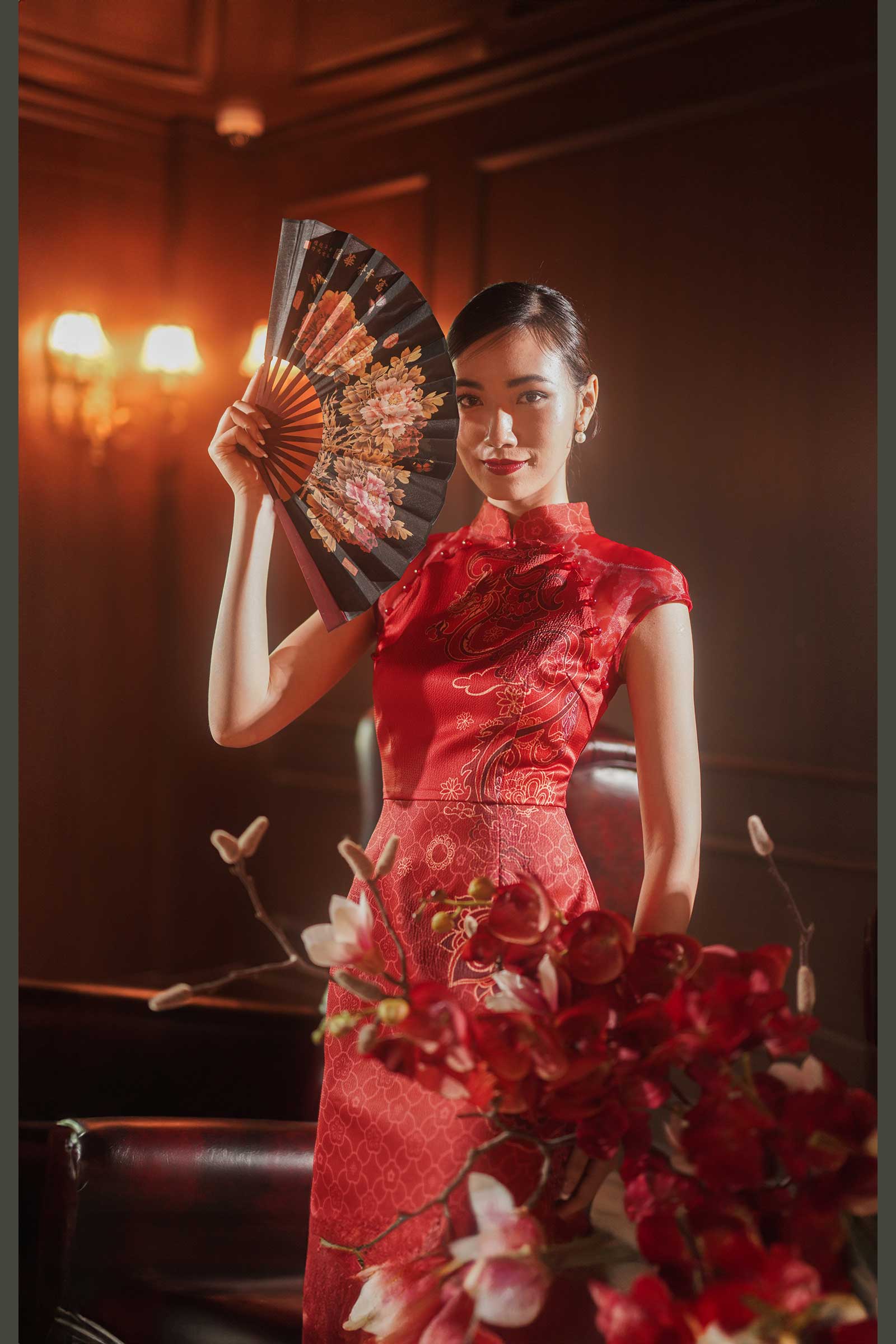 Dozane Dragon Qipao (Red)