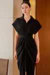 Delsince Shirt Dress (Black)