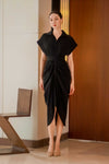 Delsince Shirt Dress (Black)