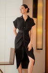 Delsince Shirt Dress (Black)