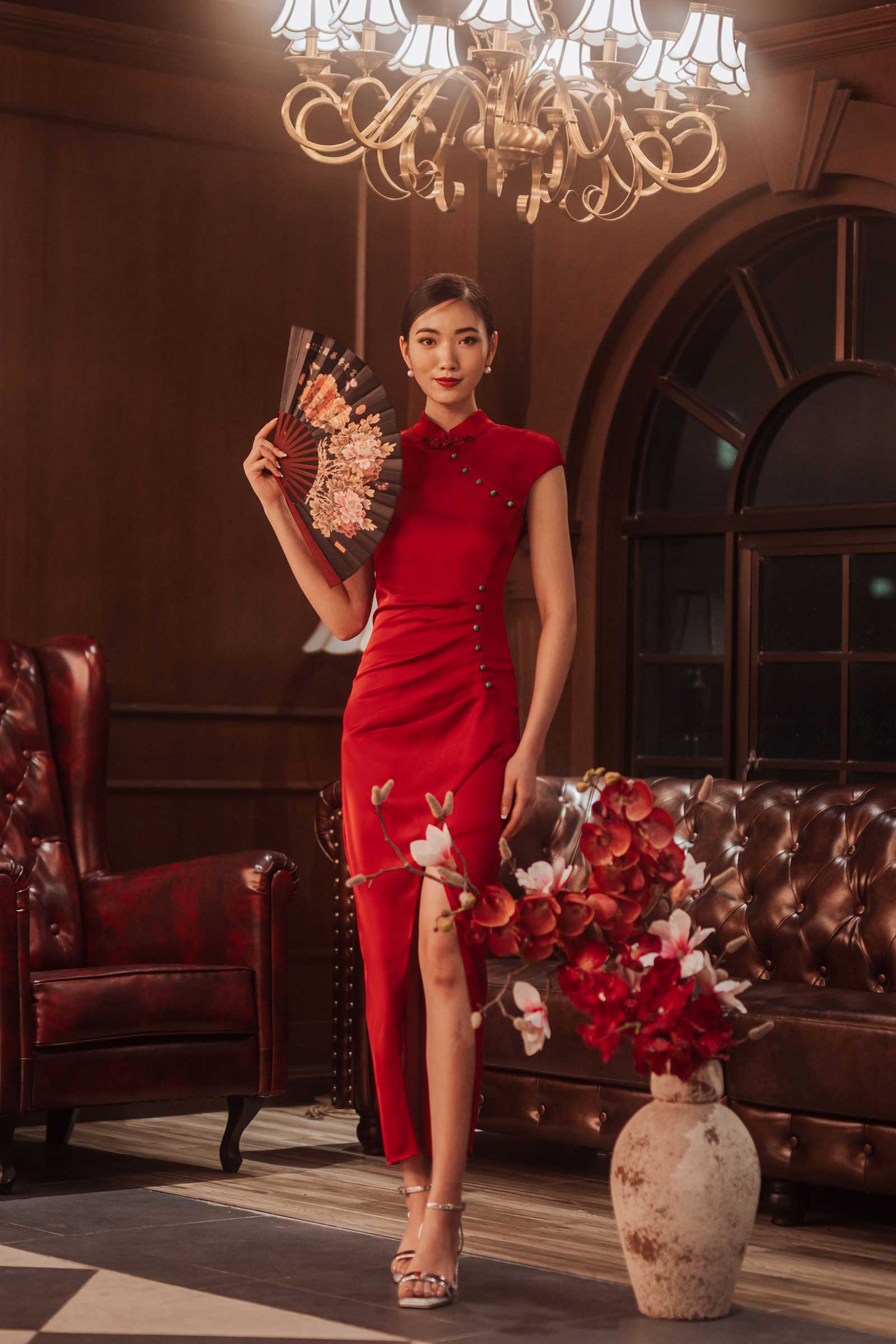 Dleur Qipao (Red)