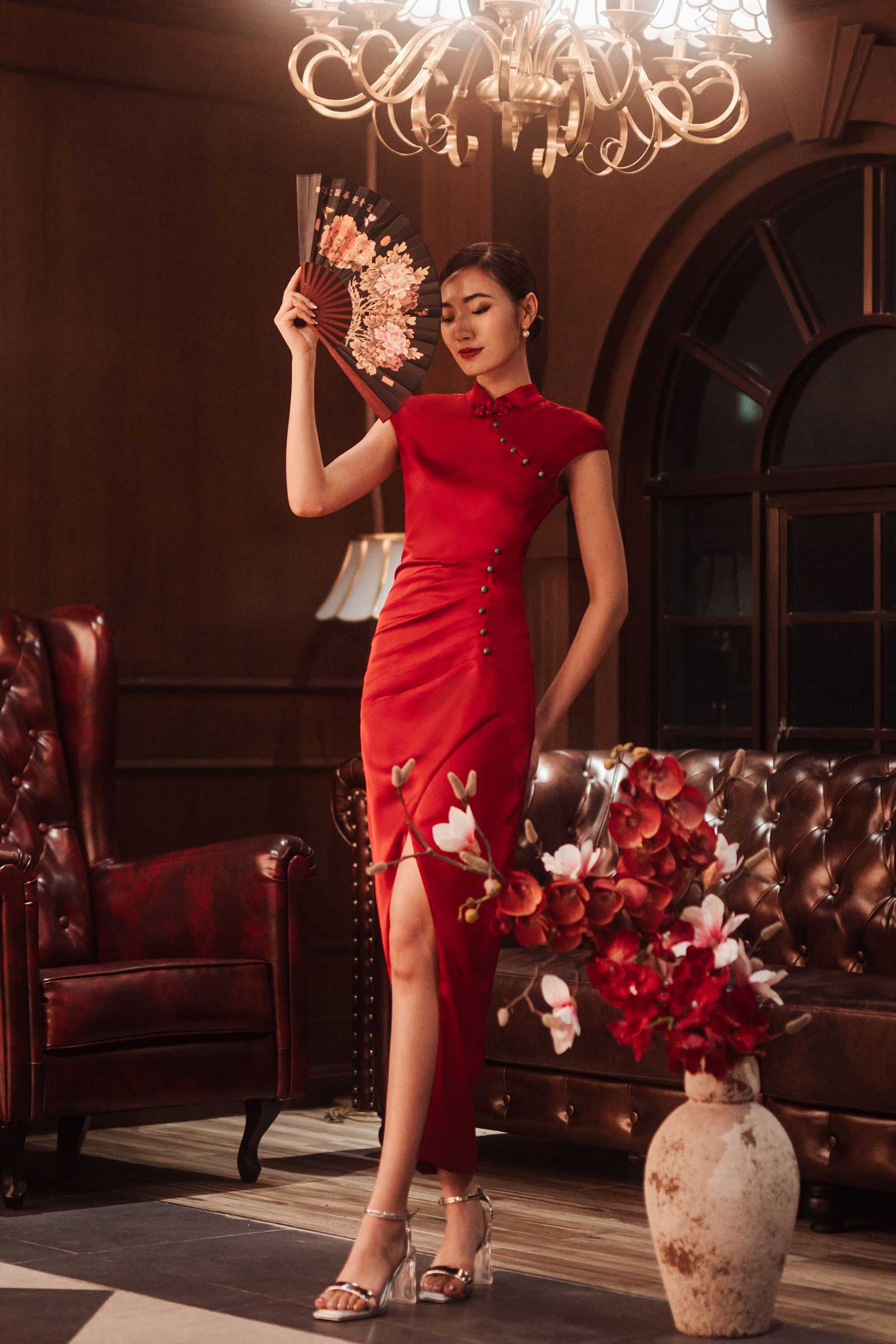 Dleur Qipao (Red)