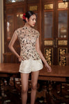 BACKORDER Evelia Qipao Top (Champagne)