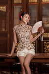 BACKORDER Evelia Qipao Top (Champagne)