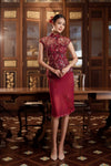 Evelia Qipao Top (Red)
