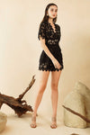 Damiev Lace Romper (Black)