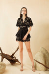 Damiev Lace Romper (Black)