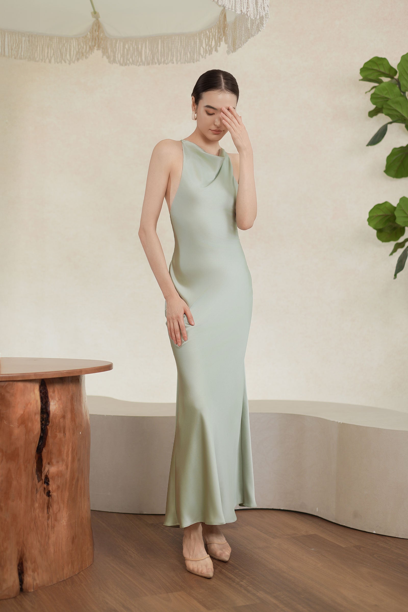 Seraphine Dress (Celadon Mist)