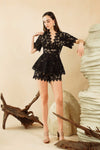 Damiev Lace Romper (Black)