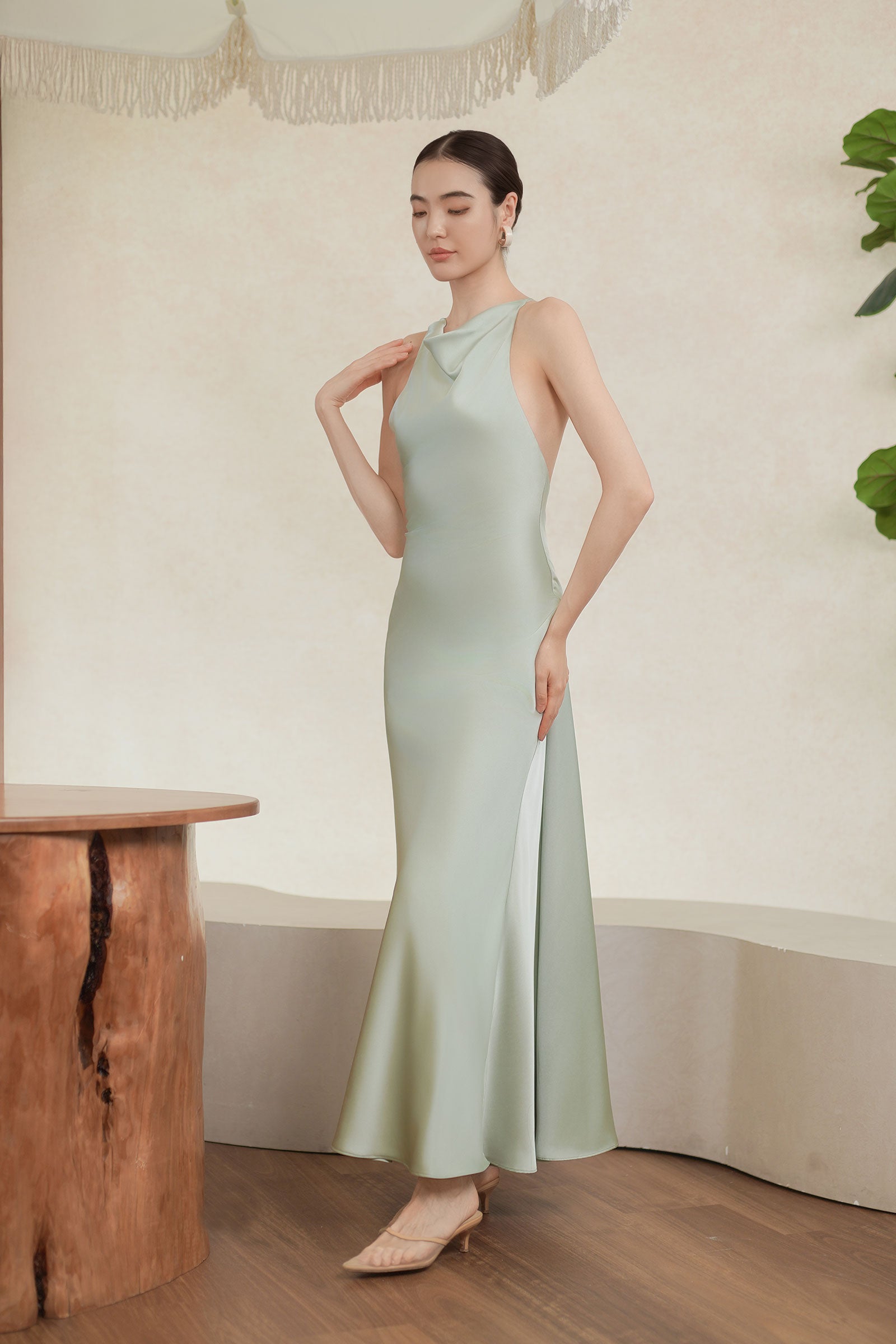 Seraphine Dress (Celadon Mist)