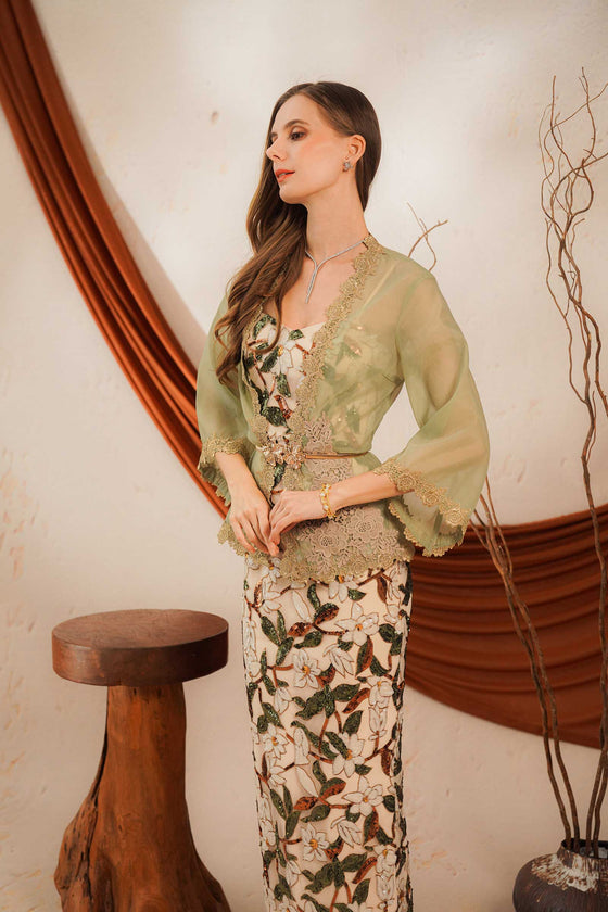 Cempaka Kebaya Dress (Green)