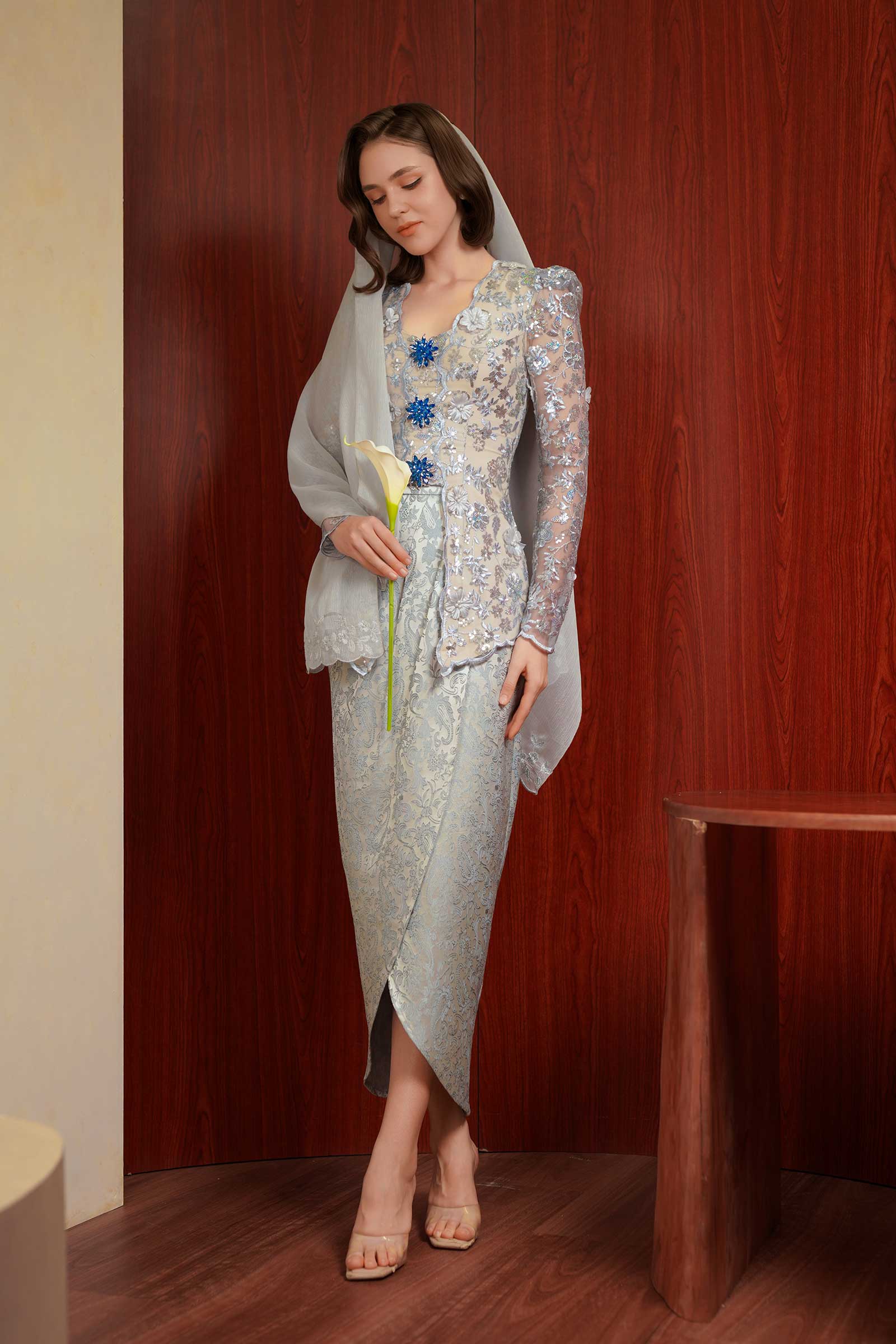 Sapphire Kebaya Top (Blue)