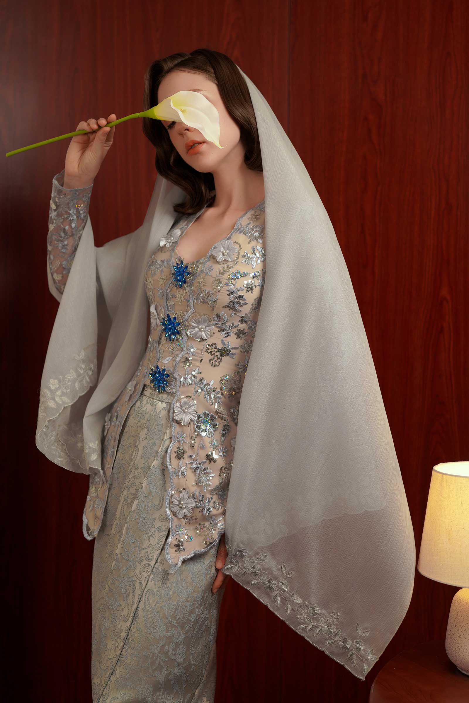 Sapphire Kebaya Top (Blue)
