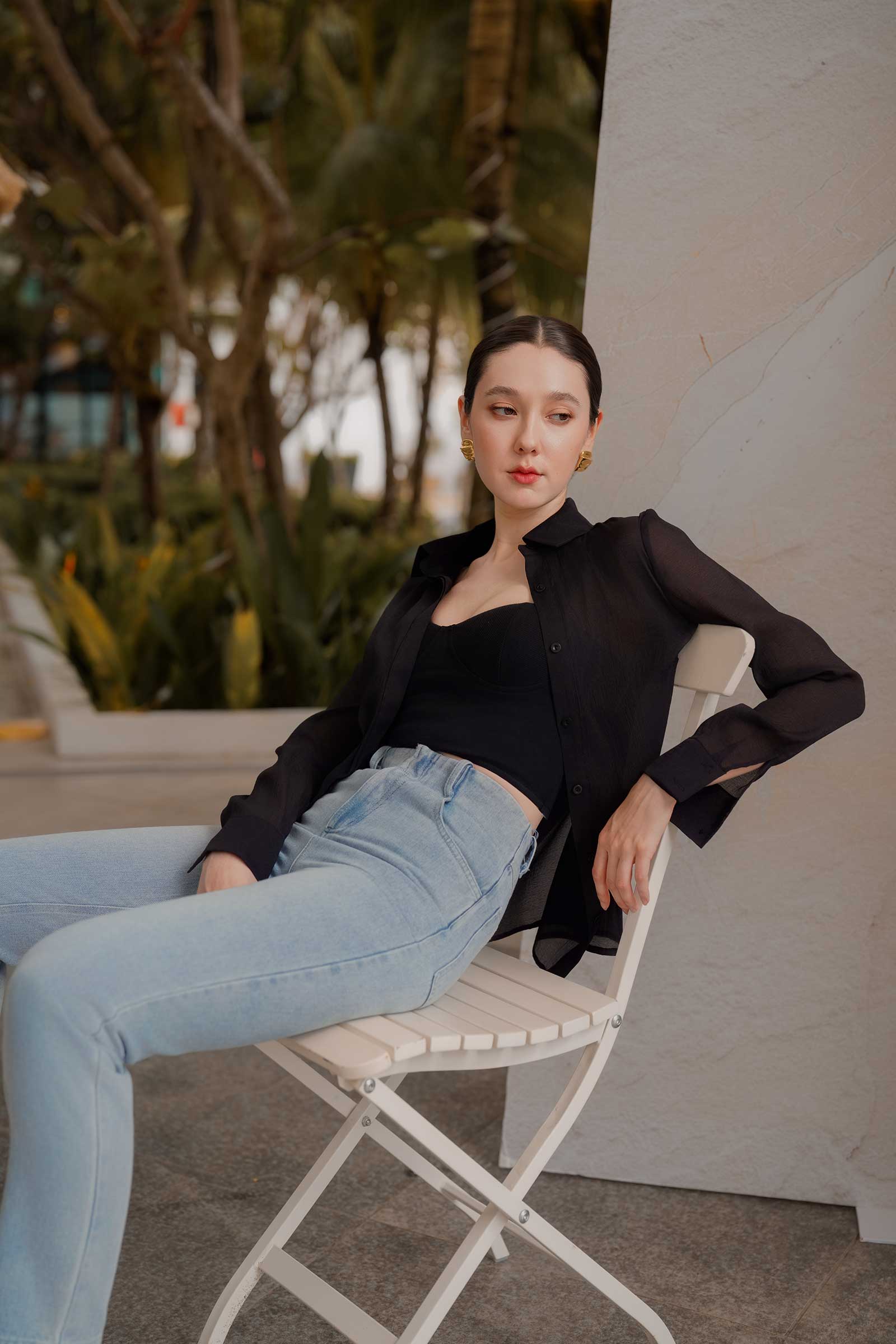 Darnisze Organza Top Set (Black)