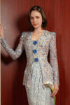 Sapphire Modern Kebaya Set (Blue)