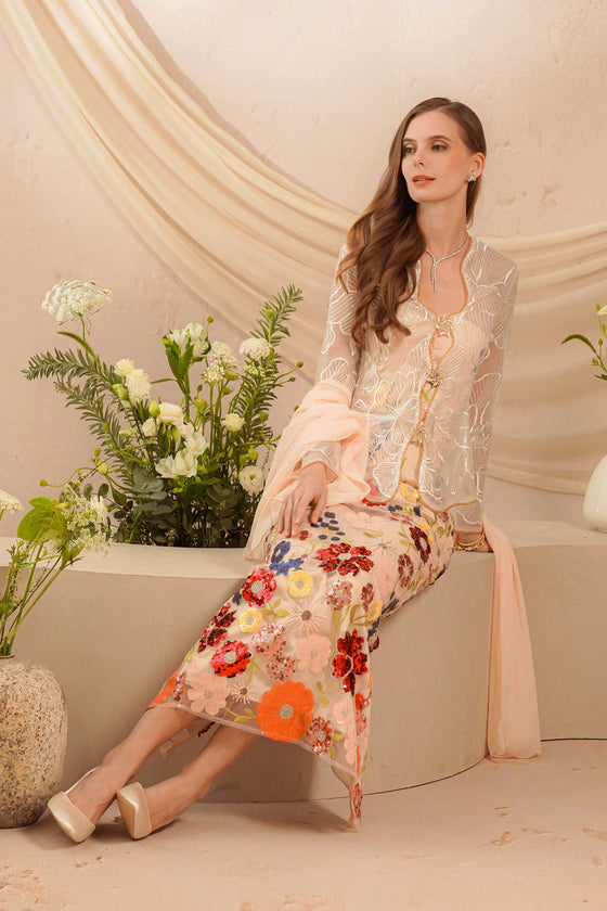 BACKORDER Tiara Kebaya Set (Champagne)