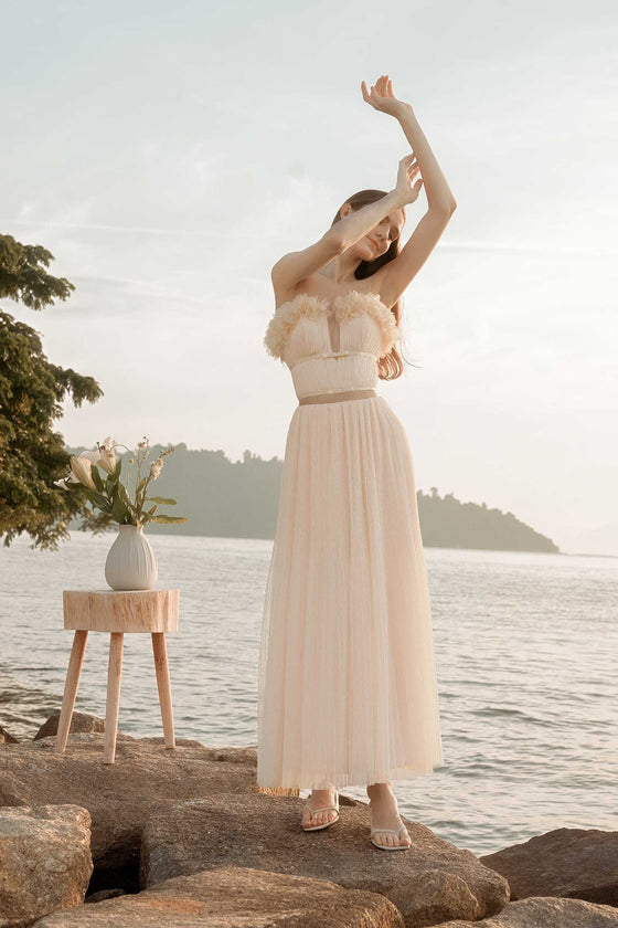 Diaveriale Tulle Skirt (Cream)