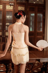 Roselia Whisper Qipao Set (Gold Light)