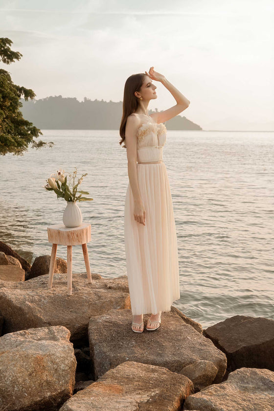 Diaveriale Tulle Skirt (Cream)