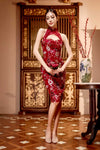 Jin Xuen Qipao (Ruby Red)