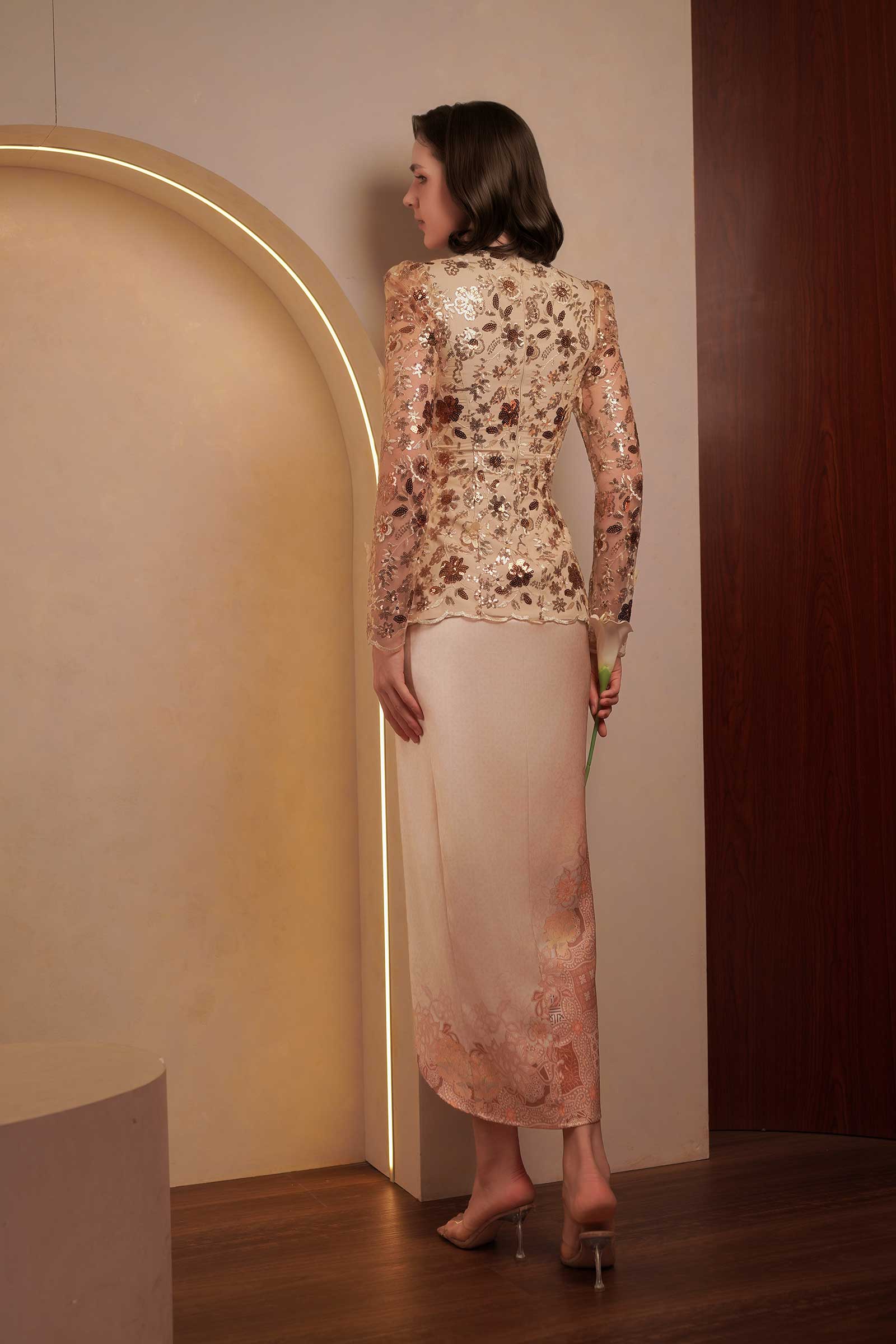 Sapphire Kebaya Top (Gold)