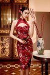 Jin Xuen Qipao (Ruby Red)