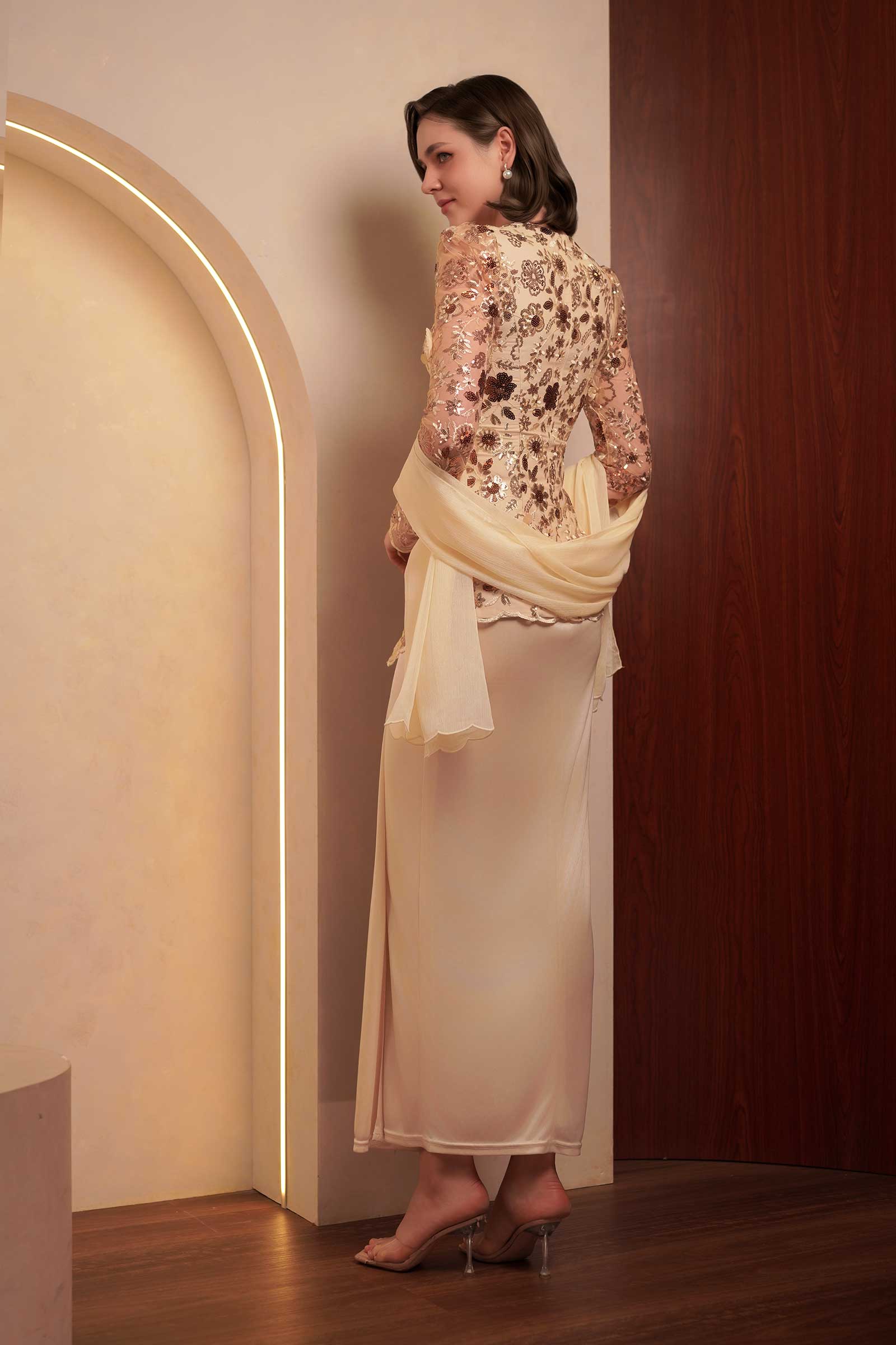 Sapphire Kebaya Top (Gold)