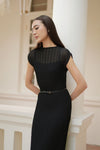 Éther Belted Dress (Black)