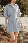 Delyra Shirtdress (Pale Blue)