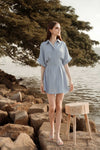 Delyra Shirtdress (Pale Blue)
