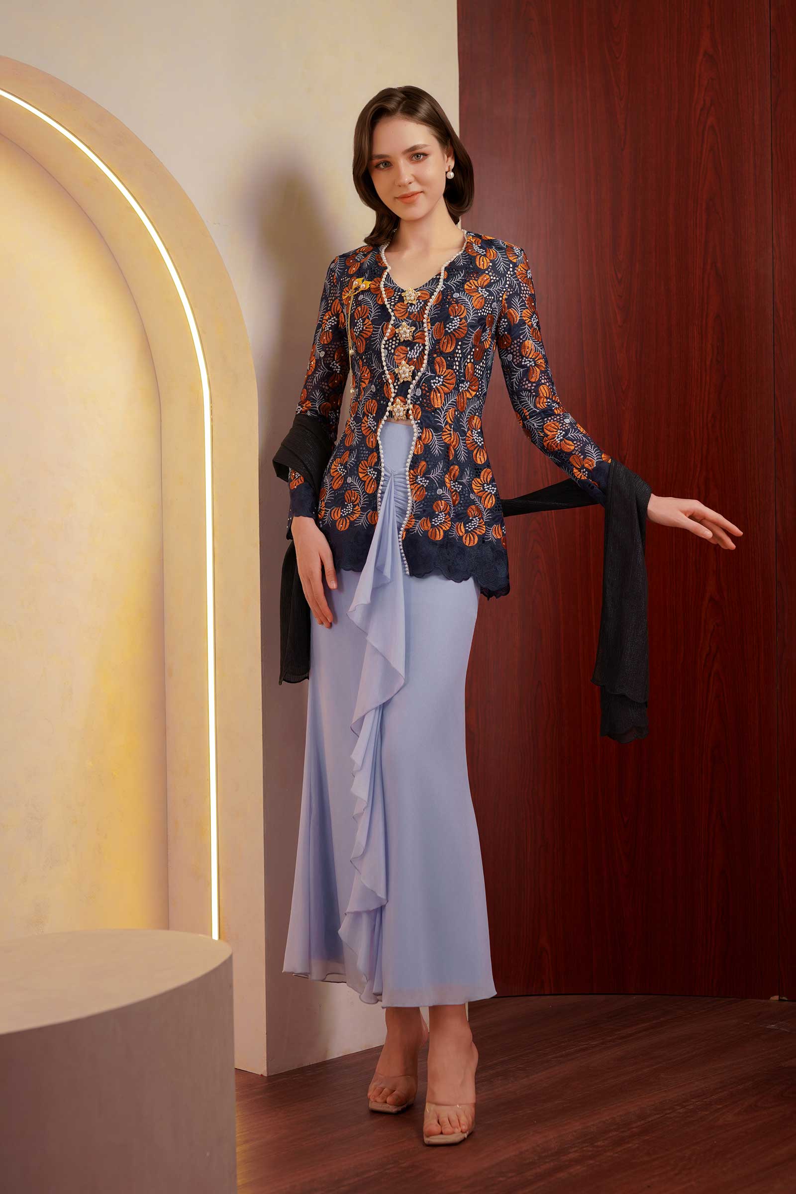 Kemboja Kebaya Top