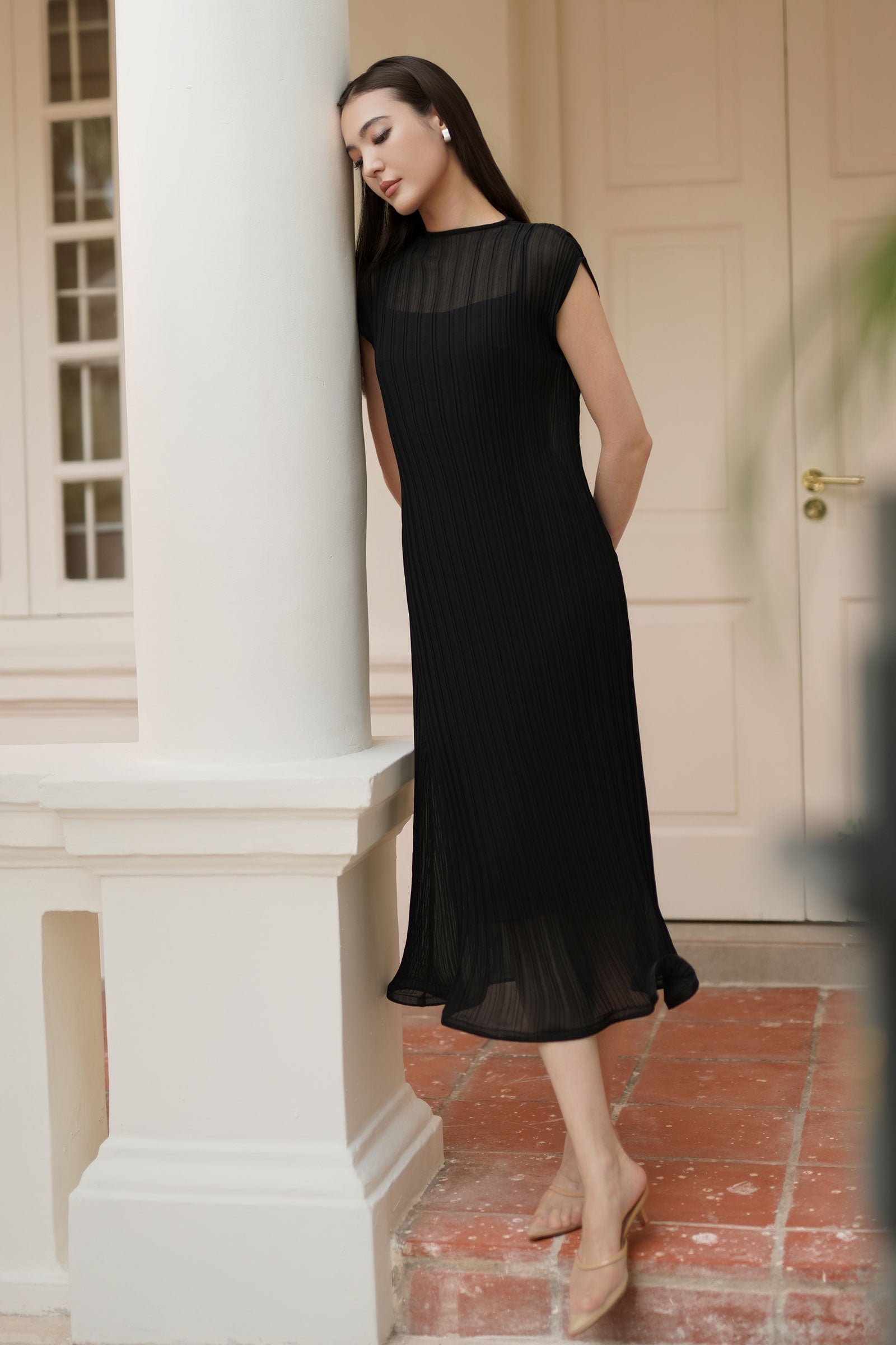 Éther Belted Dress (Black)