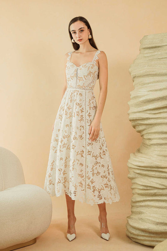 Doze Lace Dress (White)