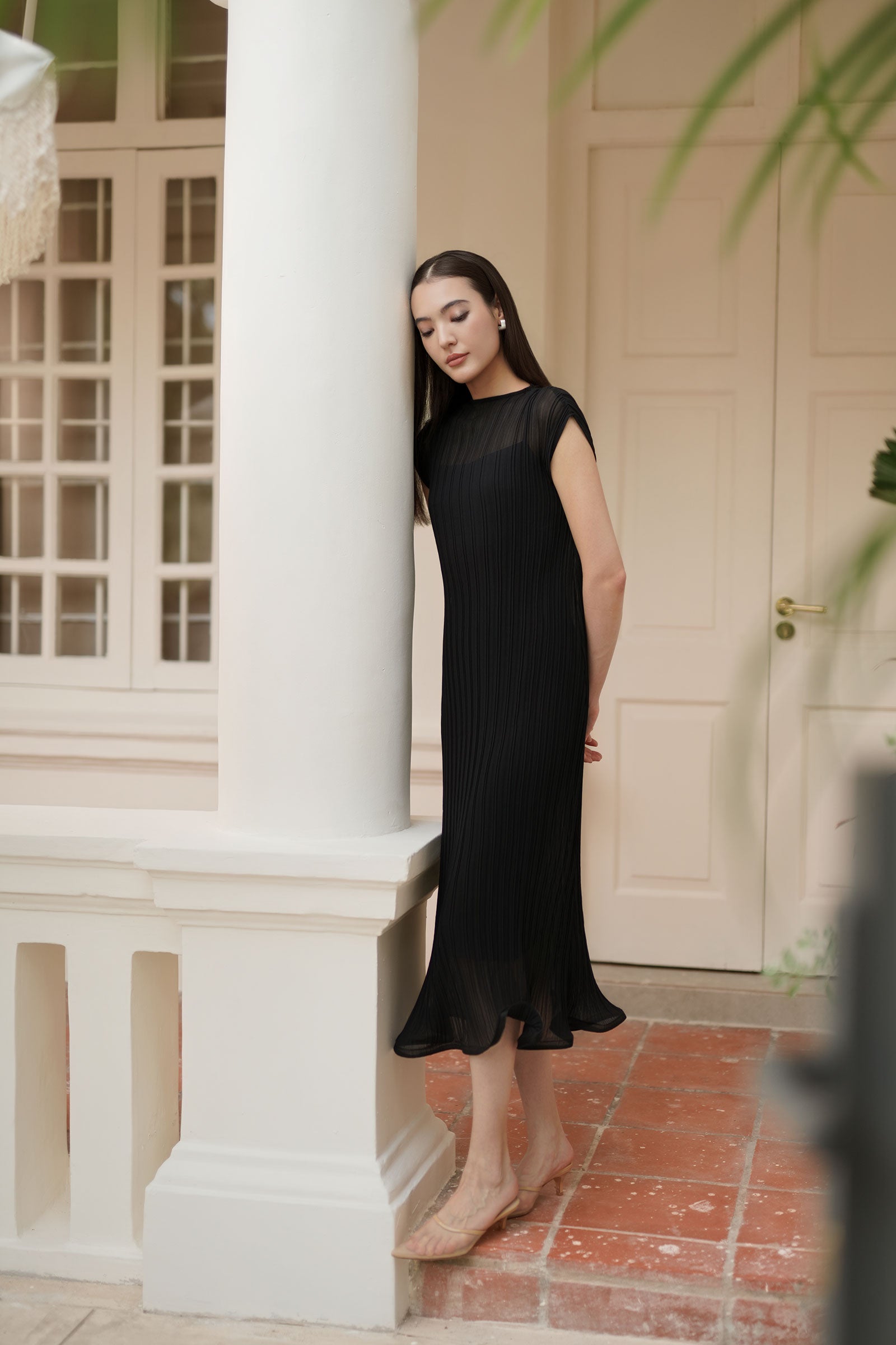 Éther Belted Dress (Black)
