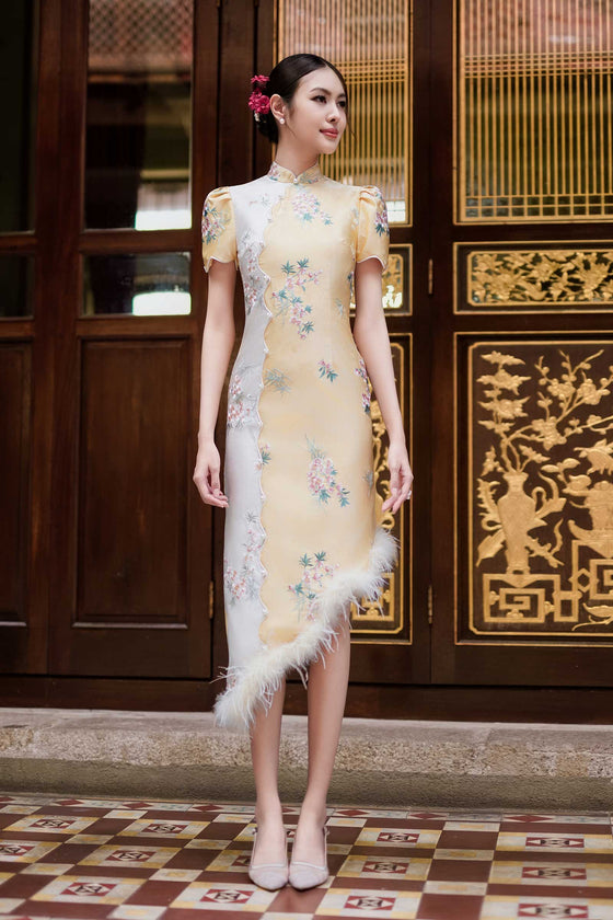 Aurielle Qipao (Gold Yellow)