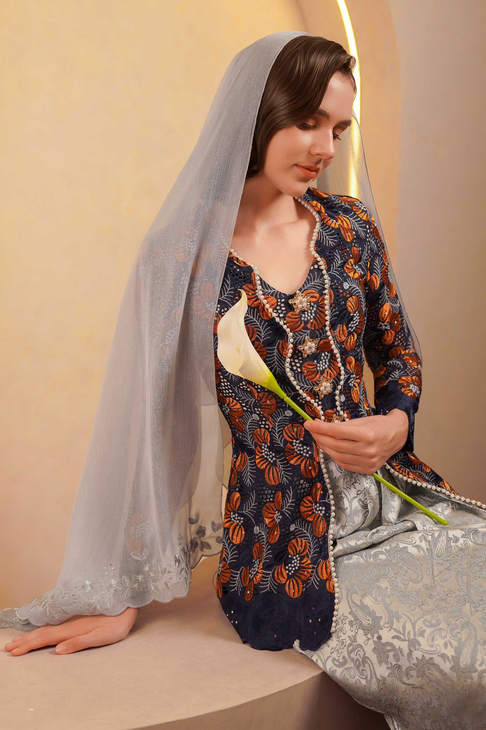 Kemboja Kebaya Top