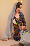 Kemboja Modern Kebaya Set (Blue)