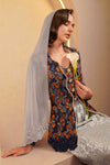Kemboja Demure Kebaya Set (Blue)