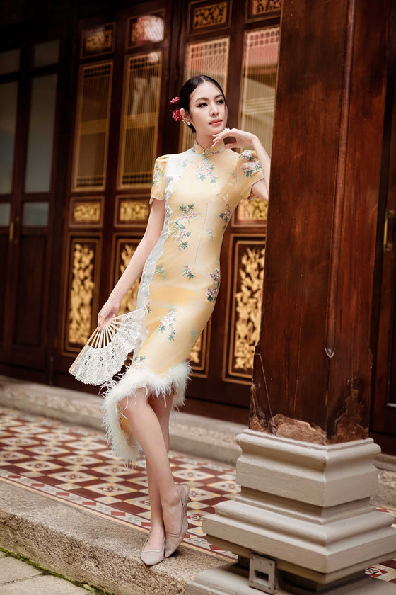 Aurielle Qipao (Gold Yellow)