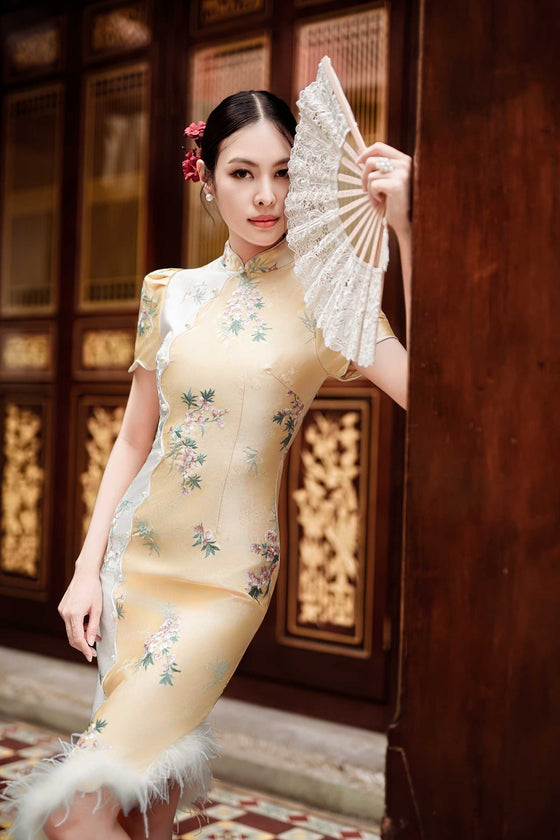 Aurielle Qipao (Gold Yellow)